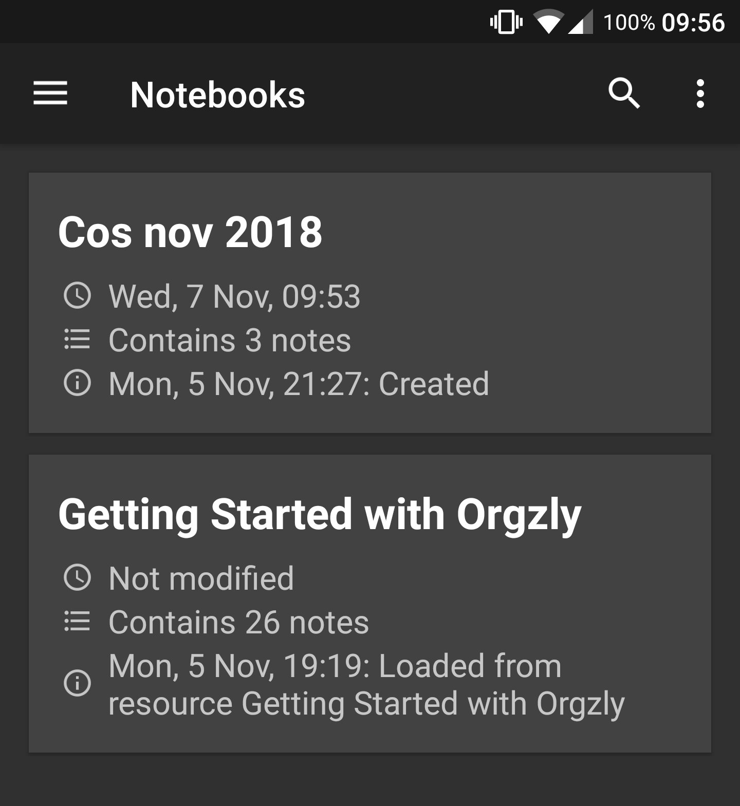 Orgzly screenshot