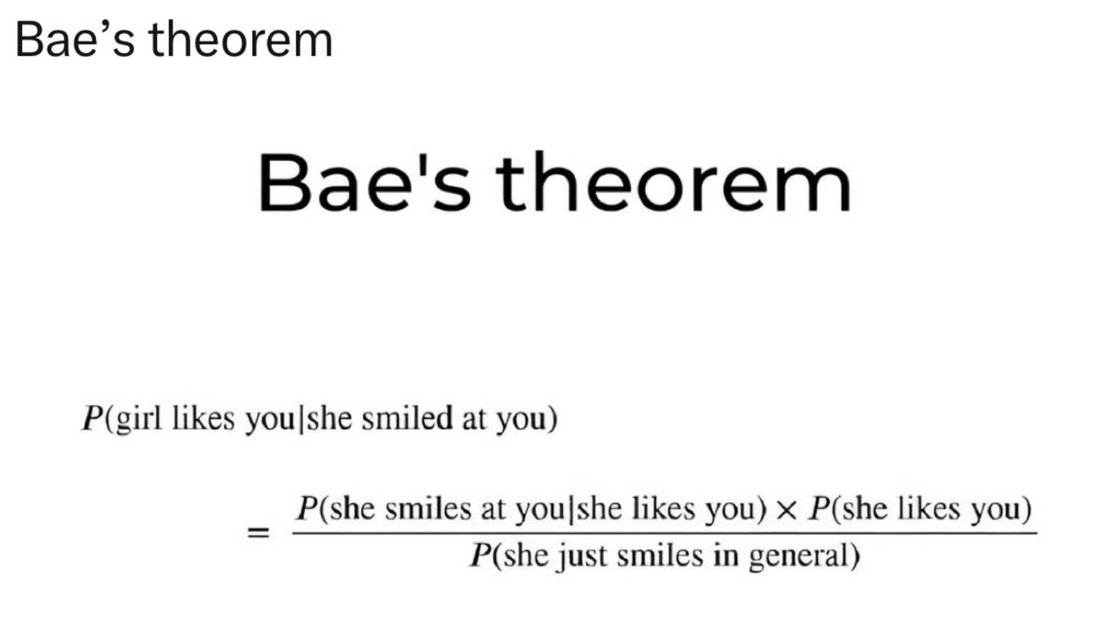 Baes theorem