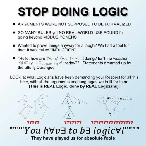 Stop doing logic