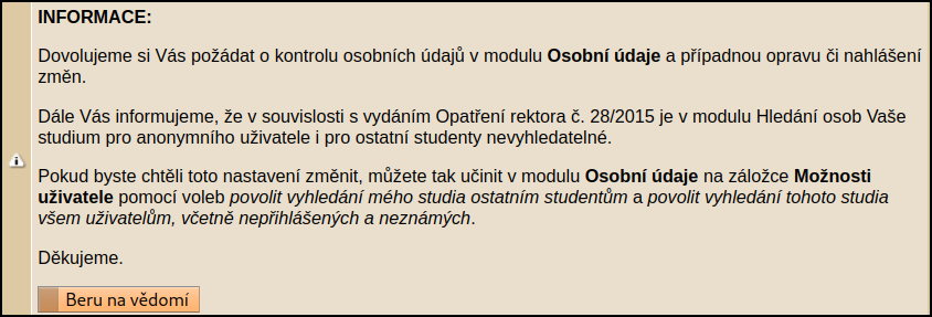 Kontrola údajů